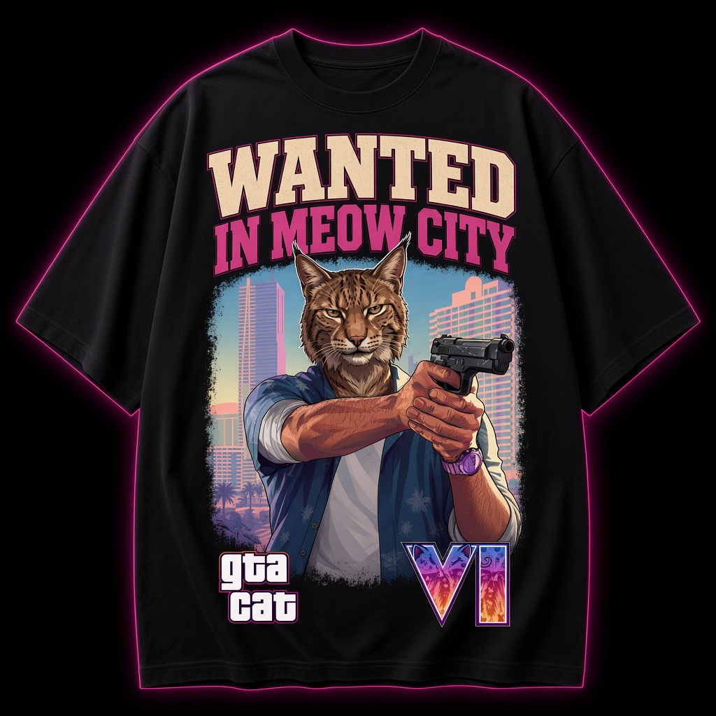Wanted in Meow City Tee